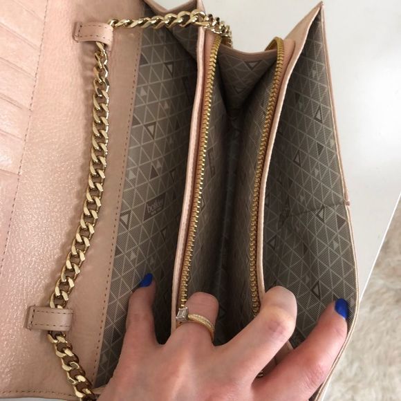 Botkier Blush and Gold Leather Crossbody Bag - Picture 7 of 9